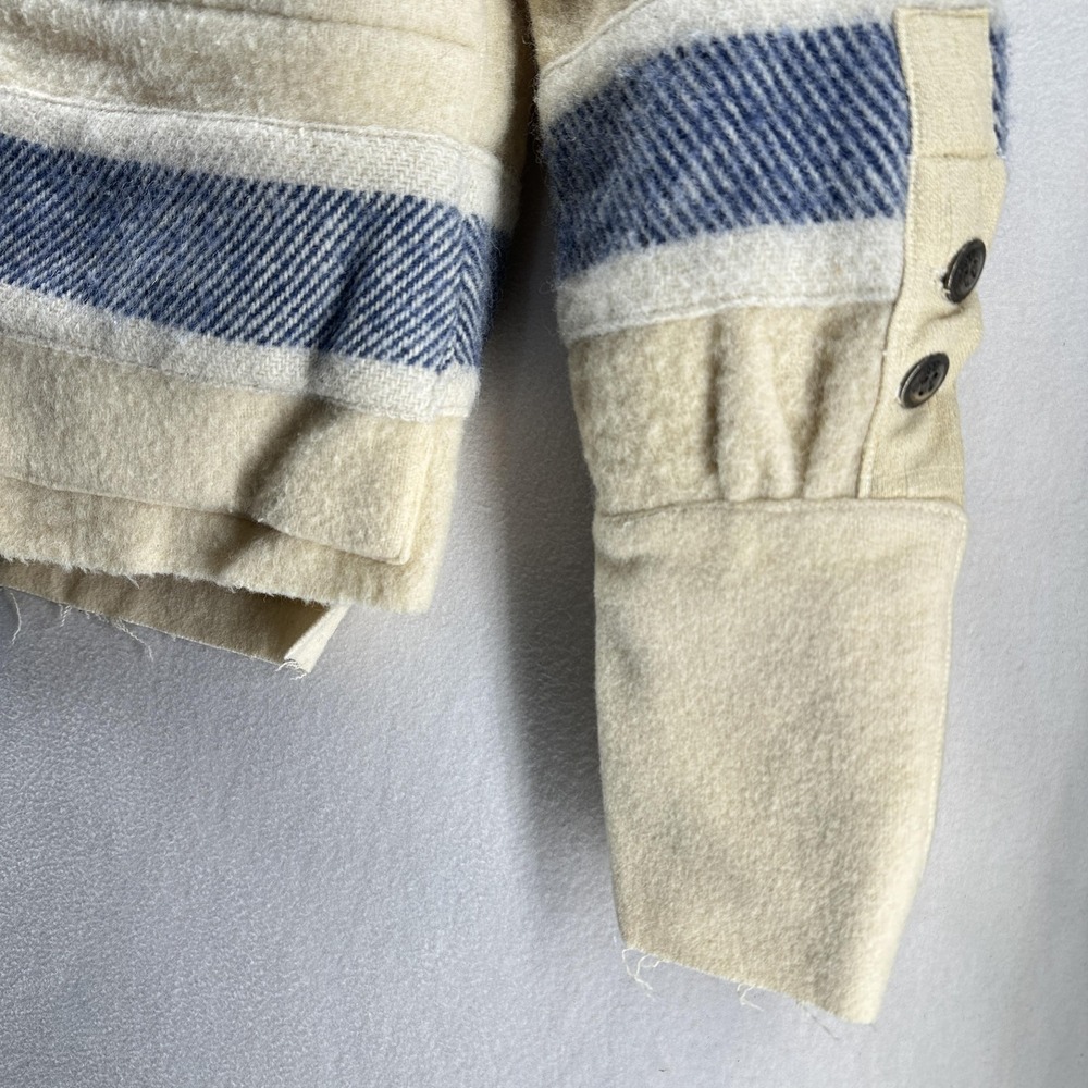 Greg Lauren US Navy Blanket GLJ Military Jacket Mens Large White Wool Denim USA - Picture 8 of 14
